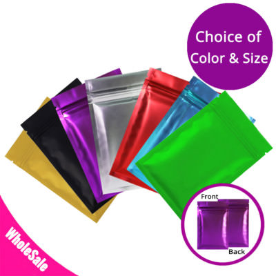 Matte Foil Mylar Smell Proof Zip Seal Barrier Bags-Resealable Zipper Lock