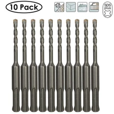 Drillforce 10PCS 3/16" X4" Rotary Hammer Drill SDS+ Masonry Concrete Drill Bits