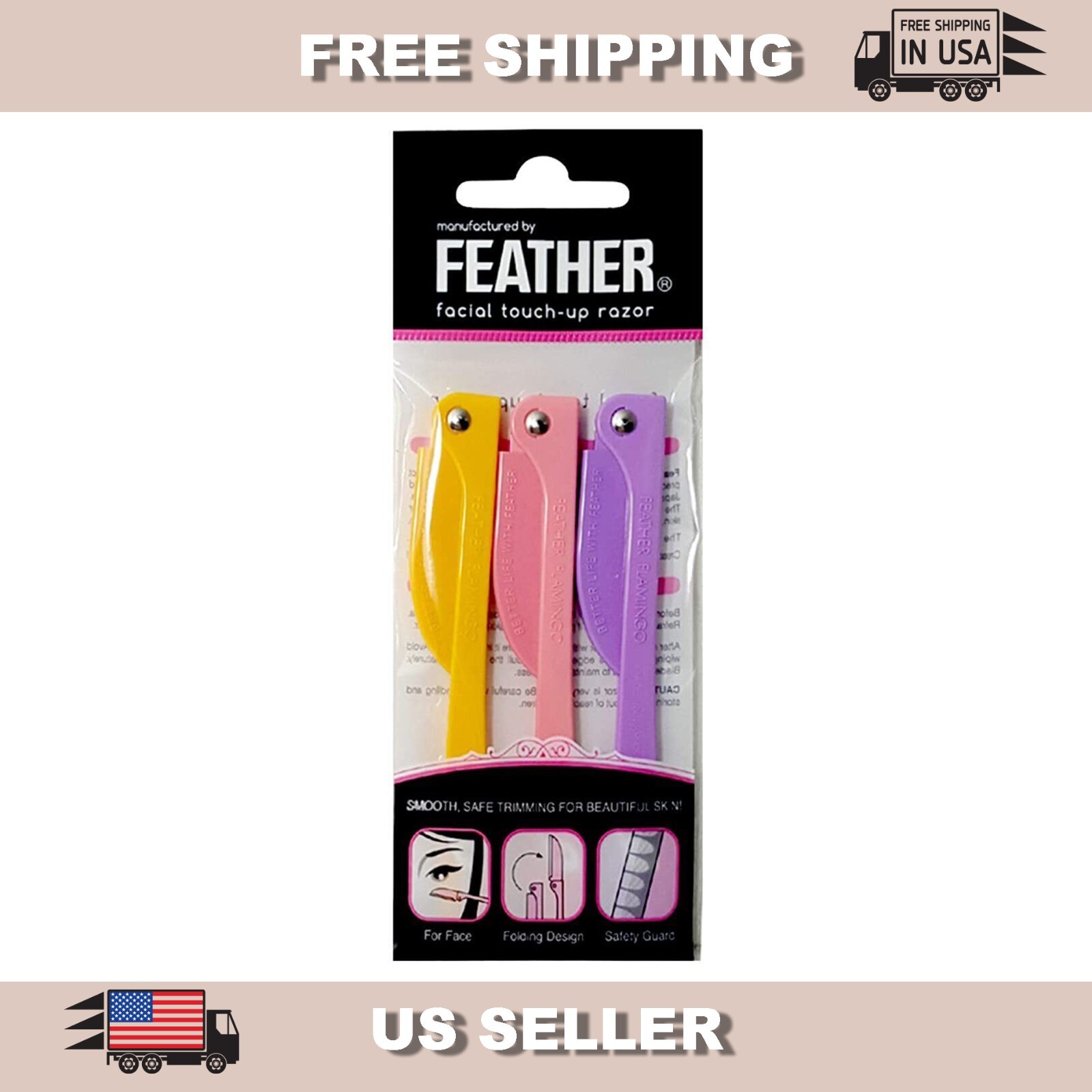 Multipurpose Exfoliating Dermaplaning Tool, Eyebrow Razor, a