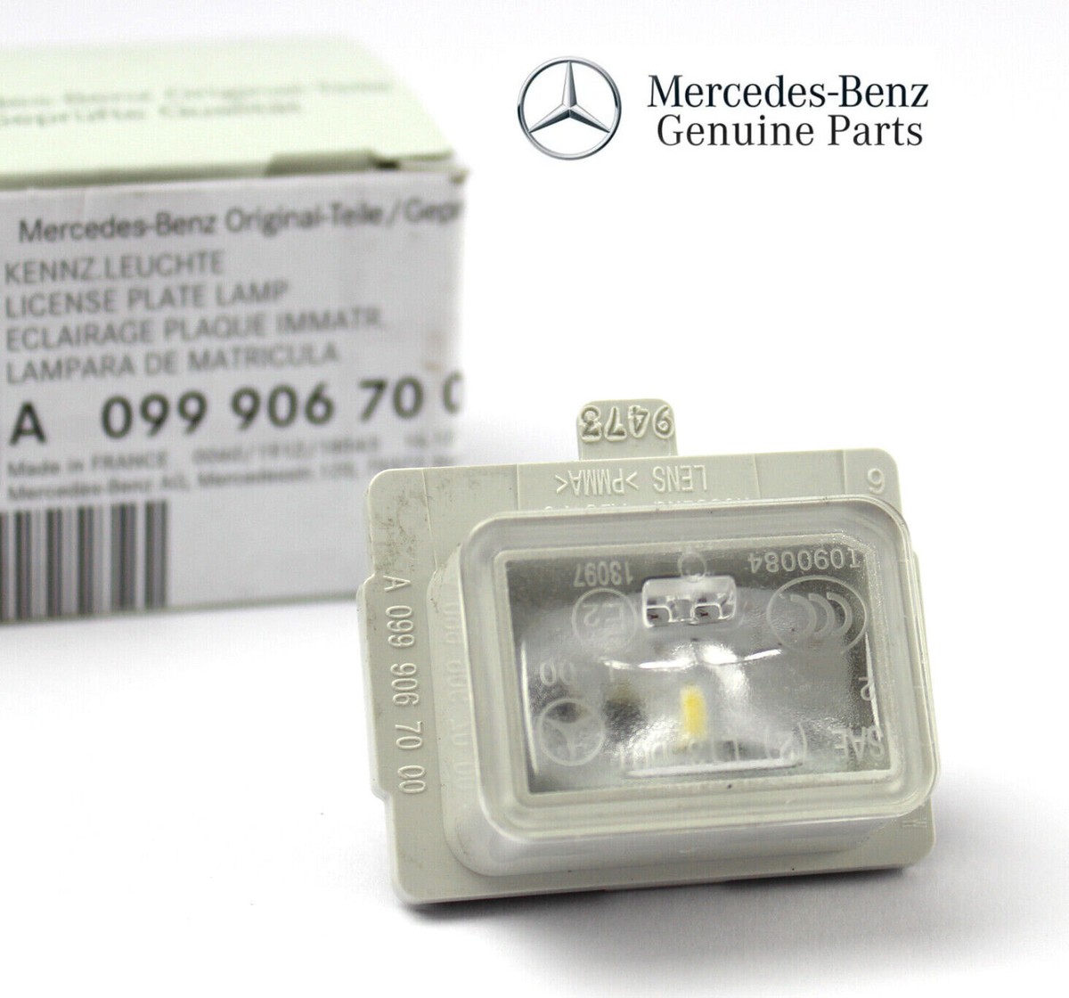 Genuine Mercedes Benz Rear License Plate LED Light Lamp W205 W212