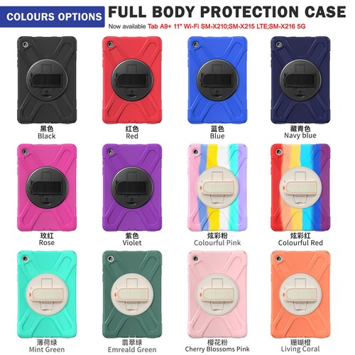 For Samsung Galaxy Tab S9/S8/S7/A9 Plus 11" 10.5" Heavy Duty Handle Stand Case - Picture 2 of 120