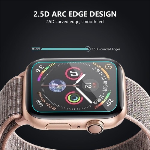 Case Cover Tempered Glass Protective film For Apple Watch 5 4 Screen Protectors - Photo 11 sur 14