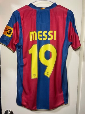 FC Barcelona 2007/08 Home Jersey, Messi #19 | eBay FC Barcelona 2007/08 Home Jersey, Messi #19 | eBay