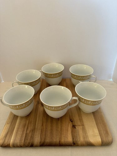 Joseph Sedgh Fine Porcelain 12pcs Gold Plated Accents, Vintage Greek Key Ornamen - Picture 6 of 10