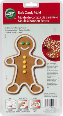 Wilton Bark Candy Mold: Schokoladen-Süßigkeitenform Männchen Zenerobrot XL