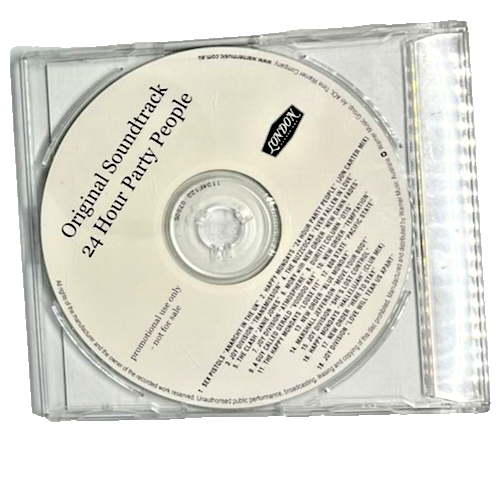 24 HOUR PARTY PEOPLE Original Soundtrack Promo advance CD 2002 Rare!! - Imagen 2 de 8