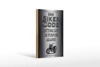 Holzschild Motorrad 12X18 Cm Biker Code Getting Lost On Deko Schild
