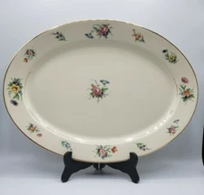 Vintage Ivory Syracuse China O.P & Co. C.1926 Meat Serving Platter 16" x 12" 