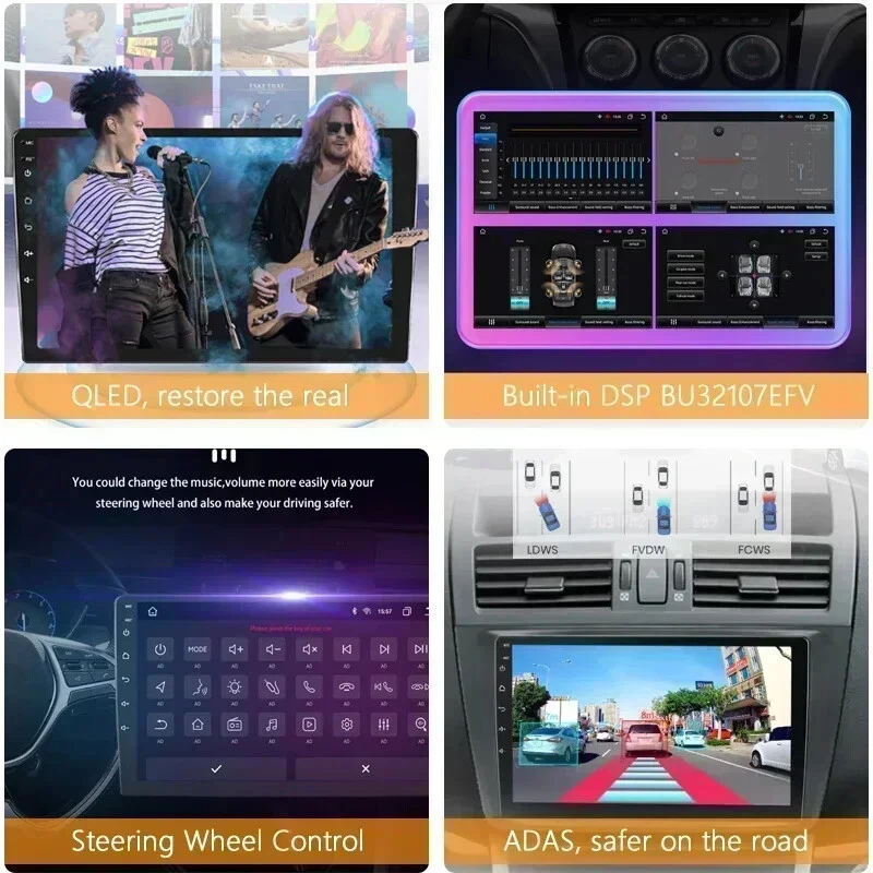 8 Core QLED Car Radio for Mitsubishi Outlander 3 GF0W GG0W 2012-2018 Carplay DSP - Image 4 of 4