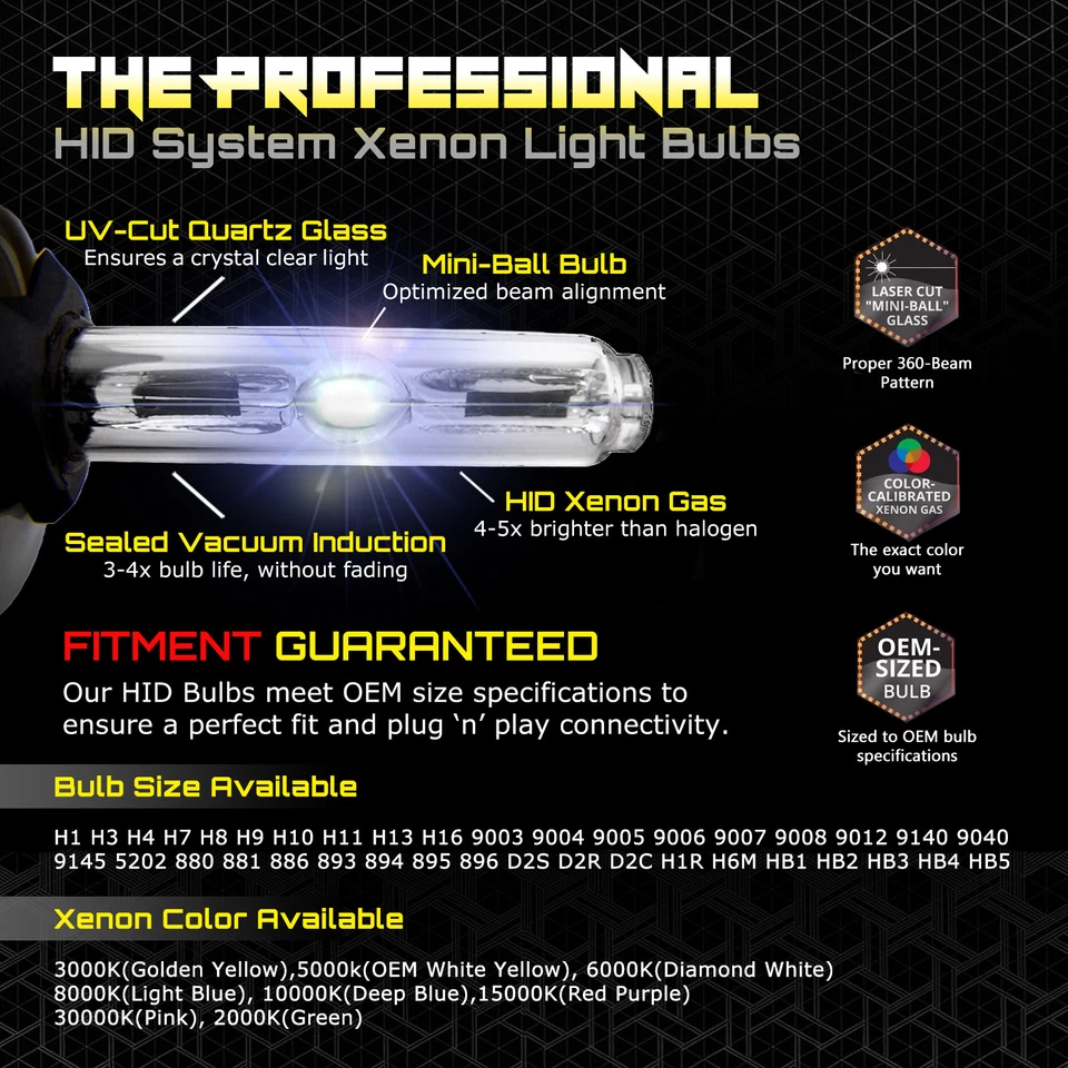 Autovizion Xenon Lights Slim HID Kit for Honda Accord CR-V CR-Z City Civic - Image 3 of 4