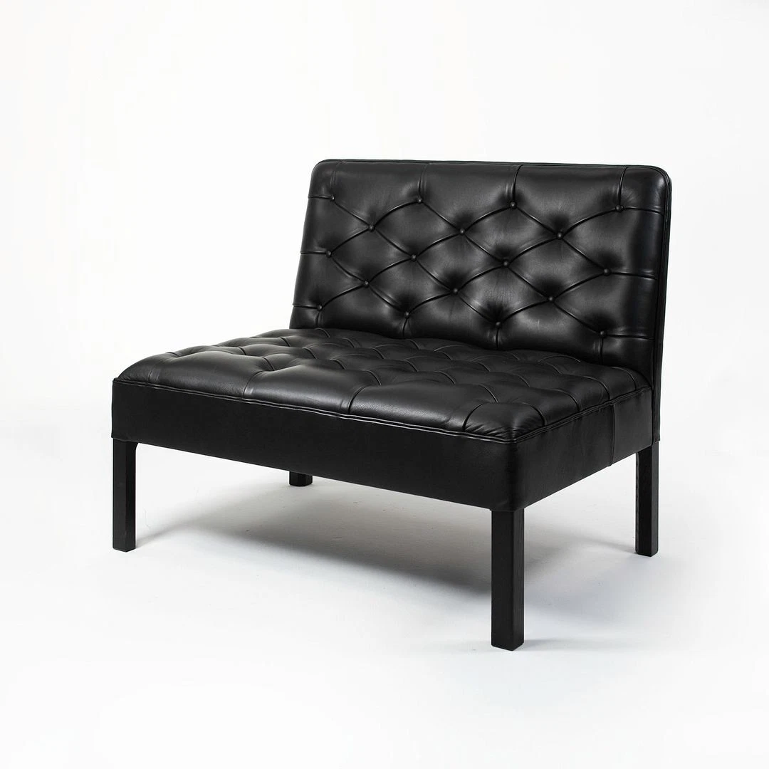 2020 KK48650 Addition Sofa by Kaare Klint for Carl Hansen Oak and Black Leather