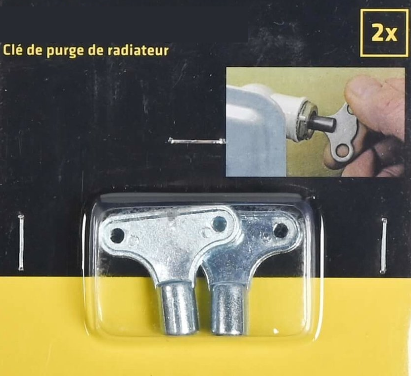 Double Clé Pour Pendule – Carrés 2.25 Mm Et 1.75 Mm – Réglage Remontoir