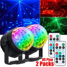 1/2x Disco Luces LED Para Fiestas Luz Dj De Discoteca Bola Sonido Activado Nuevo