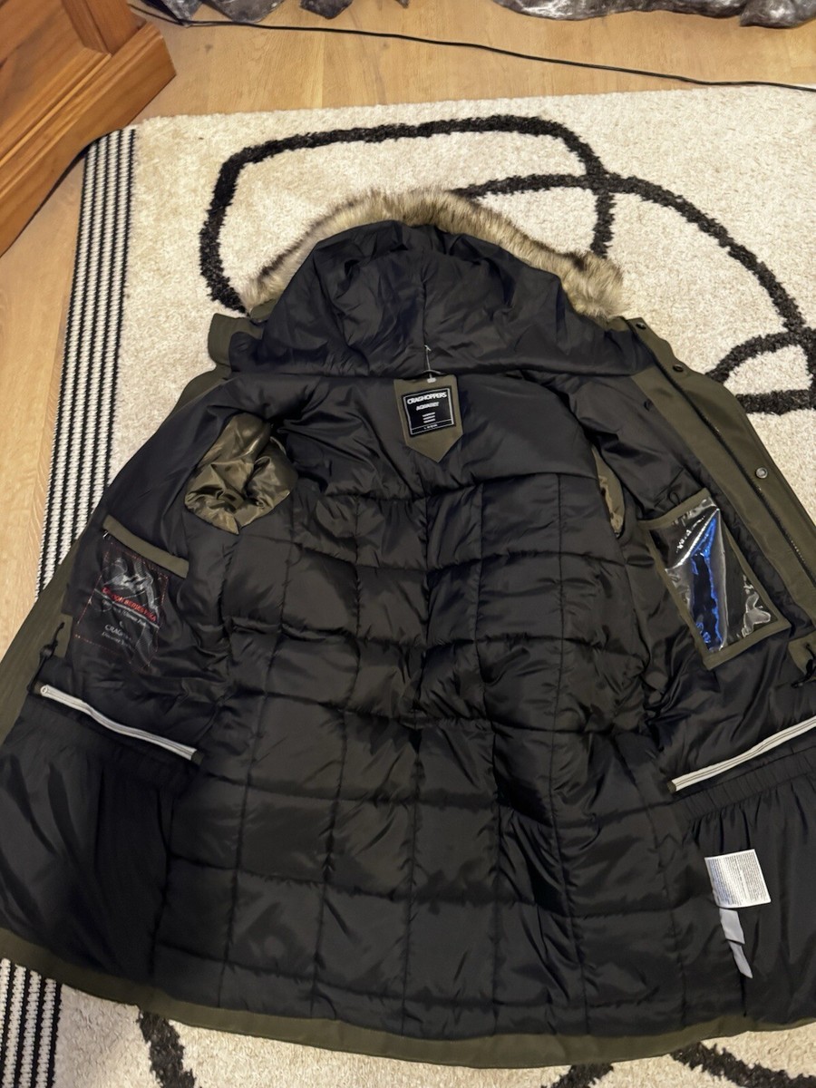 Manteau Imperméable Craghoppers Hamps - Taille L, Vert, Défaut, Neuf Avec Imperfections