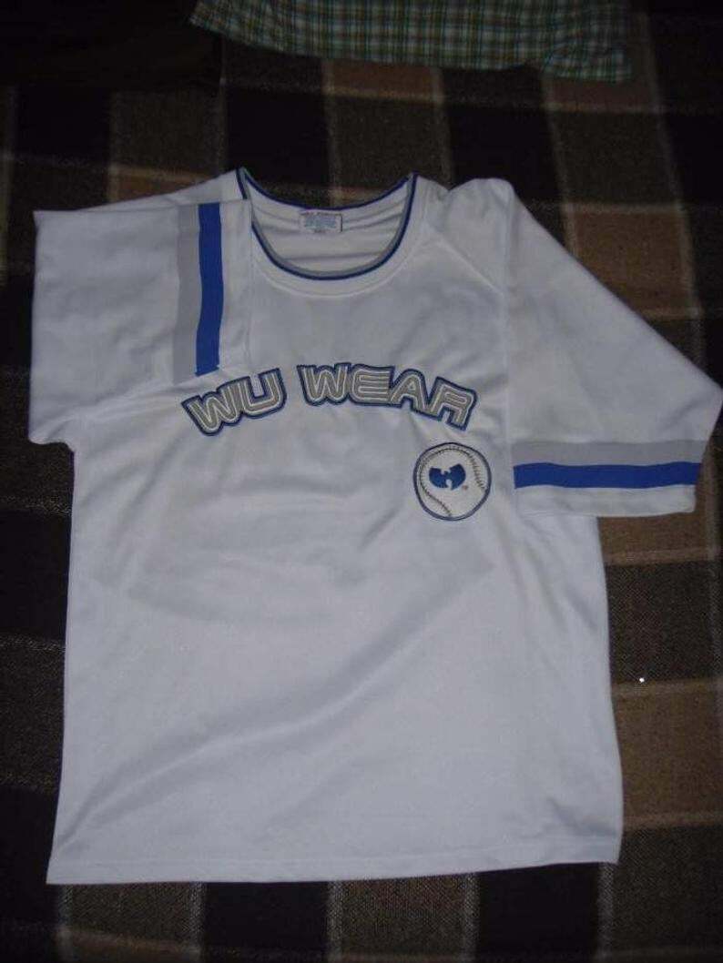 90s〜00s wu wear wutang clan ホッケーシャツ B系 WU WEAR t