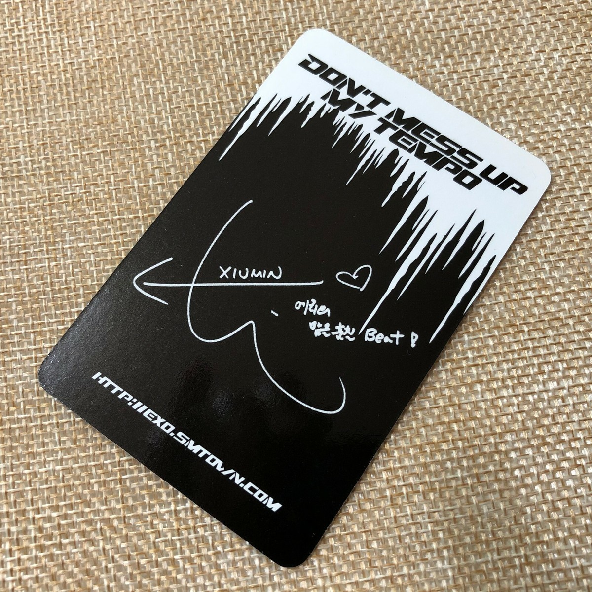 EXO XIUMIN [Don't mess up My Tempo] Official Photocard