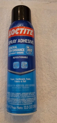 Loctite 2235316 General Performance 100 Spray Adhesive, 13.5 oz Dries Clear