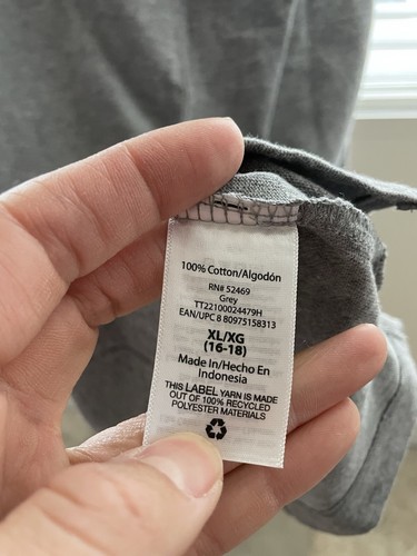 NWT time & Try Women’s XLARGE gray Short Sleeve Tshirt Dress - Picture 5 of 5