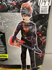 Rock Zombie Costume Child Size Large 6 PCS NEW Halloween Fancy Dress 