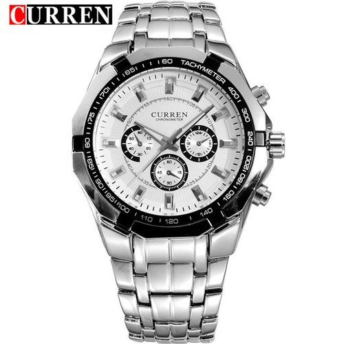CURREN Watches Men Steel Quartz Wristwatch Military Watch Business Male Watches - Picture 13 of 28