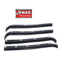 4 Pcsset Inner Outer Window Sweep Felts Seals Black Weatherstrip Kit E7tz152