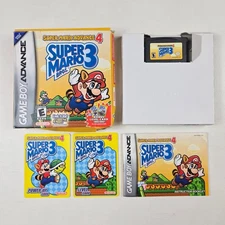 Super Mario Advance 4 Super Mario Bros 3 Nintendo GBA w/ Box Manual Cards Tested