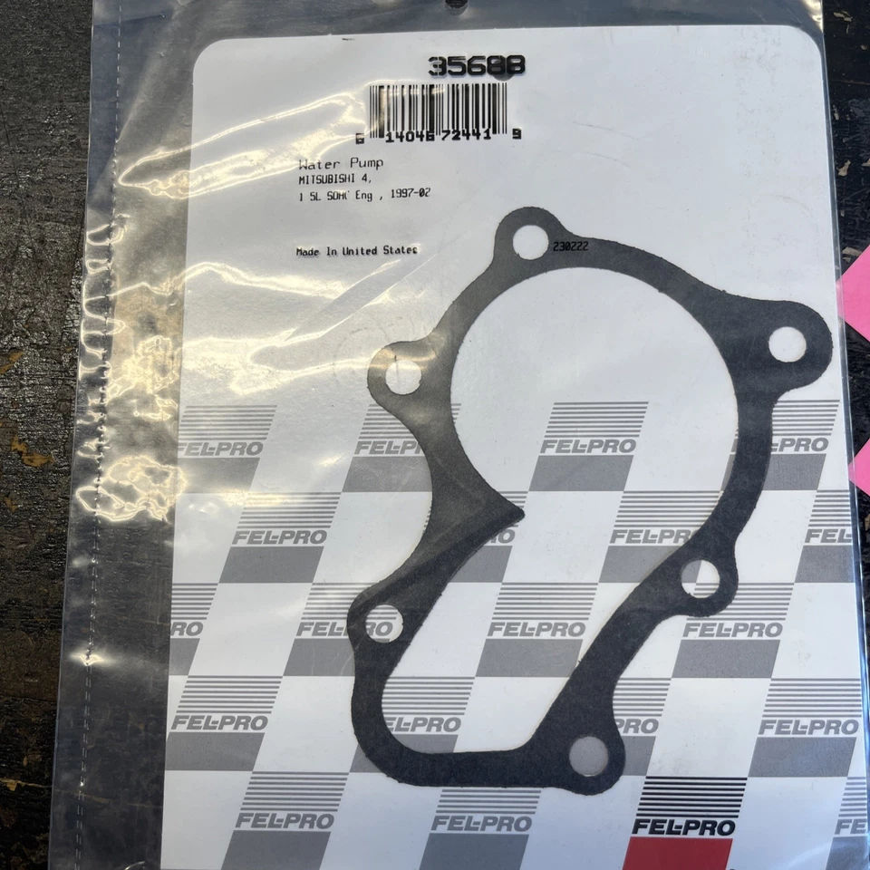 Junta bomba agua refrigerante motor Fel-Pro 35688 para Mitsubishi Mirage 1997-2002 Foto 2 de 2