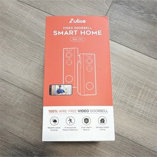 Zulino Bell J10 Wireless Video Doorbell Black Motion w/ Chime