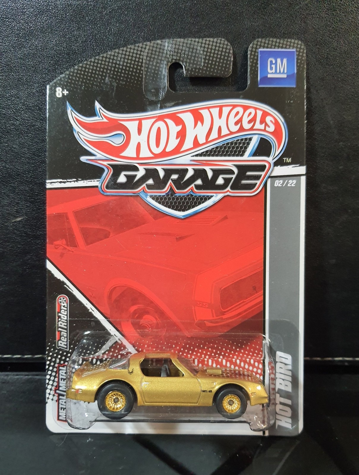 Hot Wheels Garage GM 2010 Pontiac Firebird Trans Am miniature 1/64 couleur or