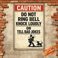 Funny Man Cave Decor Garage Wall Sign Retro Metal Tin Plaque 8x12