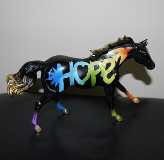 as is Breyer 62121 Classic Hope 2021 Horse of the Year Freedom Series Black 1:12