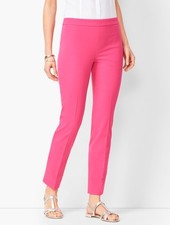 NWT Womens TALBOTS Chatham, Pink, Side Zip, Ankle Pants. Sz. 6