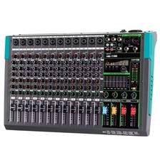 12 Channels Audio Sound Mixer Depusheng MG12 Mixing DJ Console USB with 48V UK