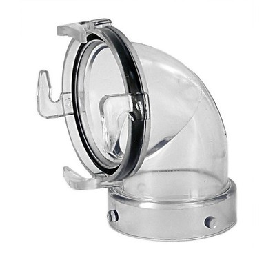 American Motorhome RV Clear View Sewer Hose 90 Adapter t1023