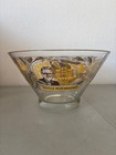 Vintage 60's Orville Redenbacher Graphic Glass Popcorn Serving Bowl 11"