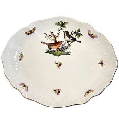 HEREND ROTHSCHILD BIRD 10'' TRAY 1211/RO