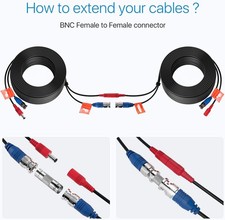 4 X 100Ft Video Power Cable for Night Owl HD CCTV Security Camera Wire Cord