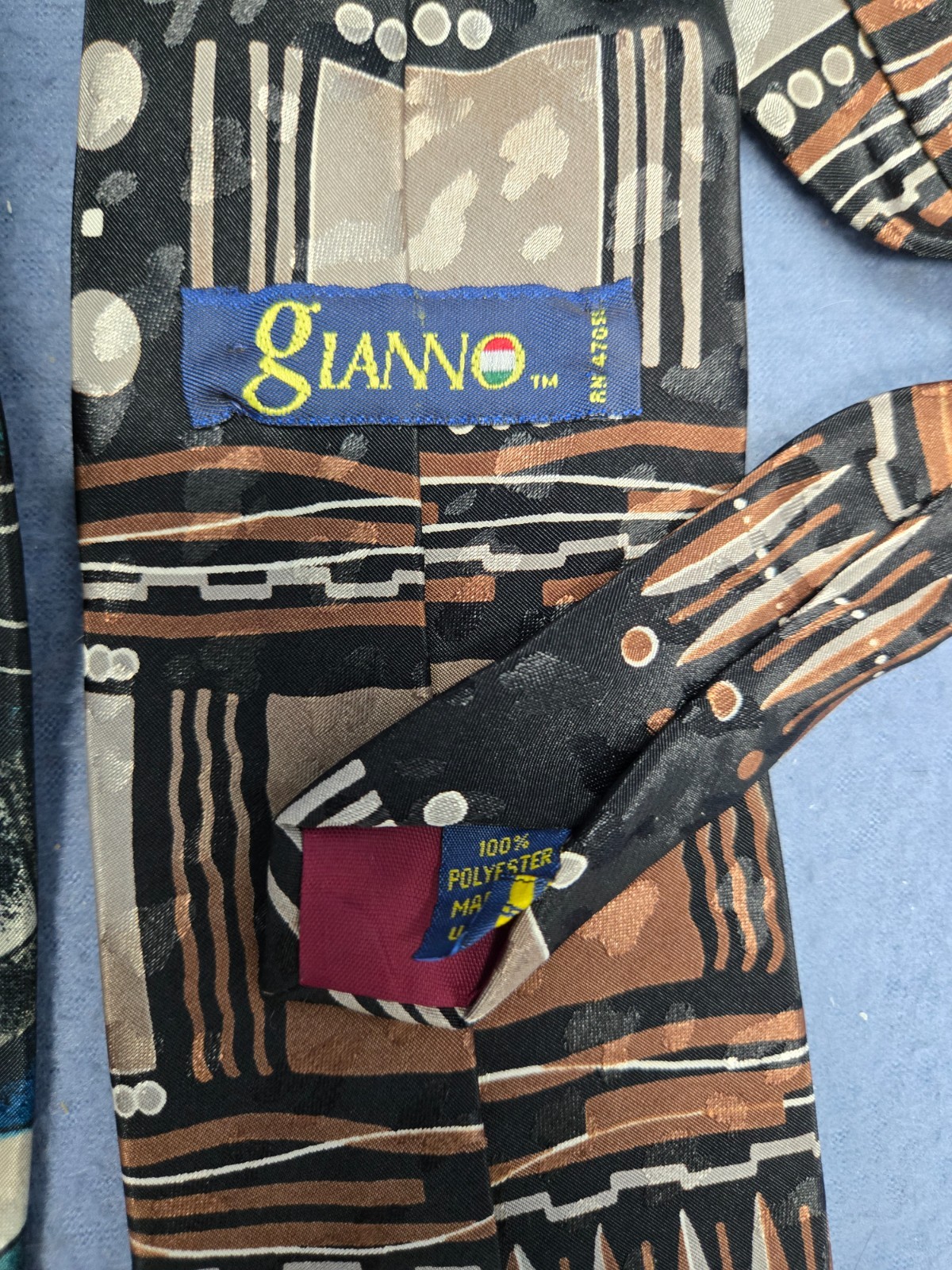 Gianno Geometric Ties 100% Polyester Designer Lot… - image 9