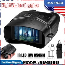 NV4000 4K Night Vision Goggles 5X Digital Zoom outdoor Infrared Binoculars USA