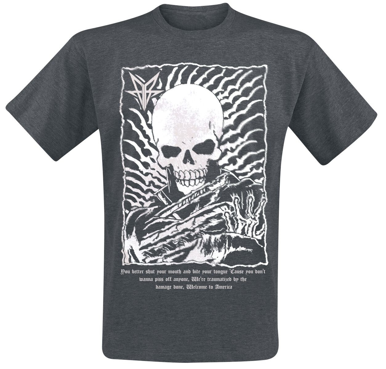 Футболка Falling In Reverse Herren Digital Black grau