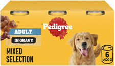 Adult Dog Wet Food Cans in Gravy – Mixed Selection – 6 x 400g 4.25 per kilo
