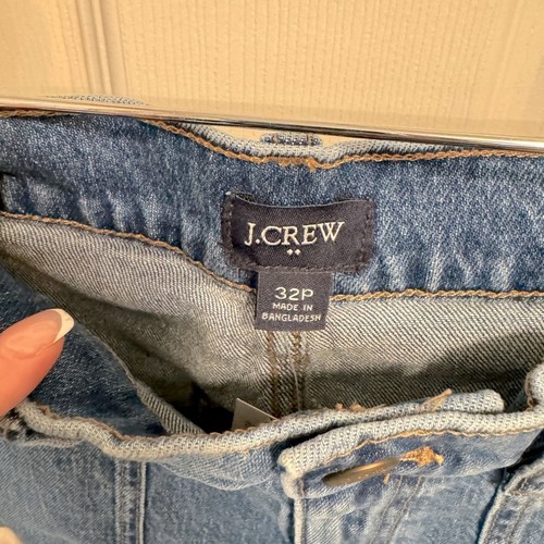 Neu mit Etikett J Crew Tapered Leg Denim Hose Jeans Größe 32 Petite (14p) - Bild 4 von 5