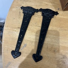 Kirkpatrick iron Gate Hinges One Pair Type 1516  black 10”