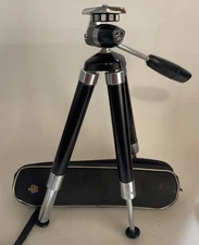 King Japanese Vintage Tripod With Original Case Good Condition Extends To 42”