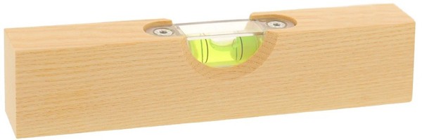 Mini Wasserwaage Schreibtisch - Deko Holzwasserwaage Richtwaage Maurerwaage-image