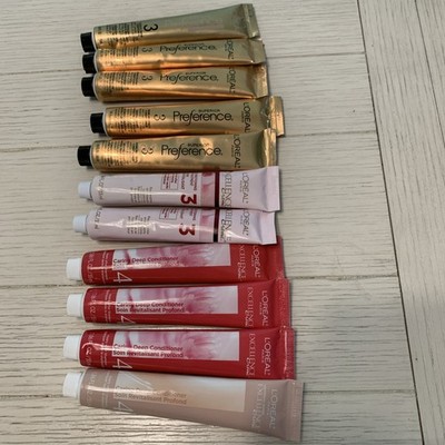 L Oreal Excellence Creme #3 & 4 Various Conditioning Treatment 1.86 oz Lot of 11