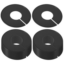24Pcs Clothes Dividers Clothing Rack Size Dividers Blank Labels Sorting Black