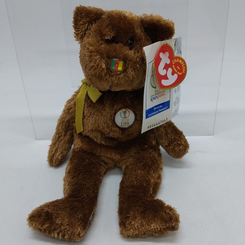 FIFA 2002 Bundle Collectable TY Beanie Teddy Ireland Slovakia Cameroon Portugal - Picture 16 of 24