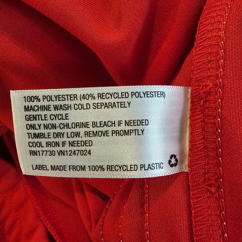 Pantalones deportivos Wild Fable rojos a rayas blancas cintura elástica dobladillo XL - Imagen 5 de 9