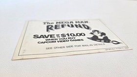 Nintendo NES The Mega Man Inserto de Reembolso CAP-NES-US-3